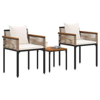 Set di Mobili da Esterno Beige e Bianco Crema polyrattan | homemem39
