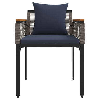 Set di Mobili da Esterno Grigio e Blu Navy polyrattan | homemem39