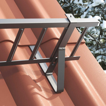 Supporto per guardia della neve 2 pcs Antracite Acciaio