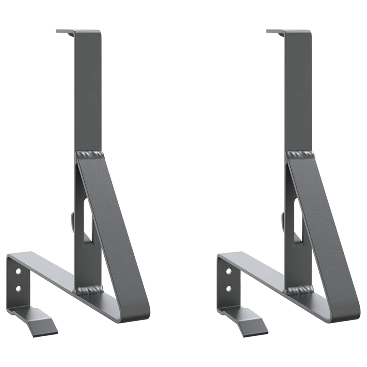 Supporto per guardia della neve 2 pcs Antracite Acciaio