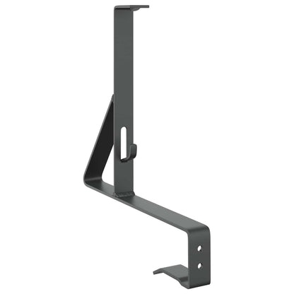 Supporto per guardia della neve 2 pcs Antracite Acciaio | homemem39