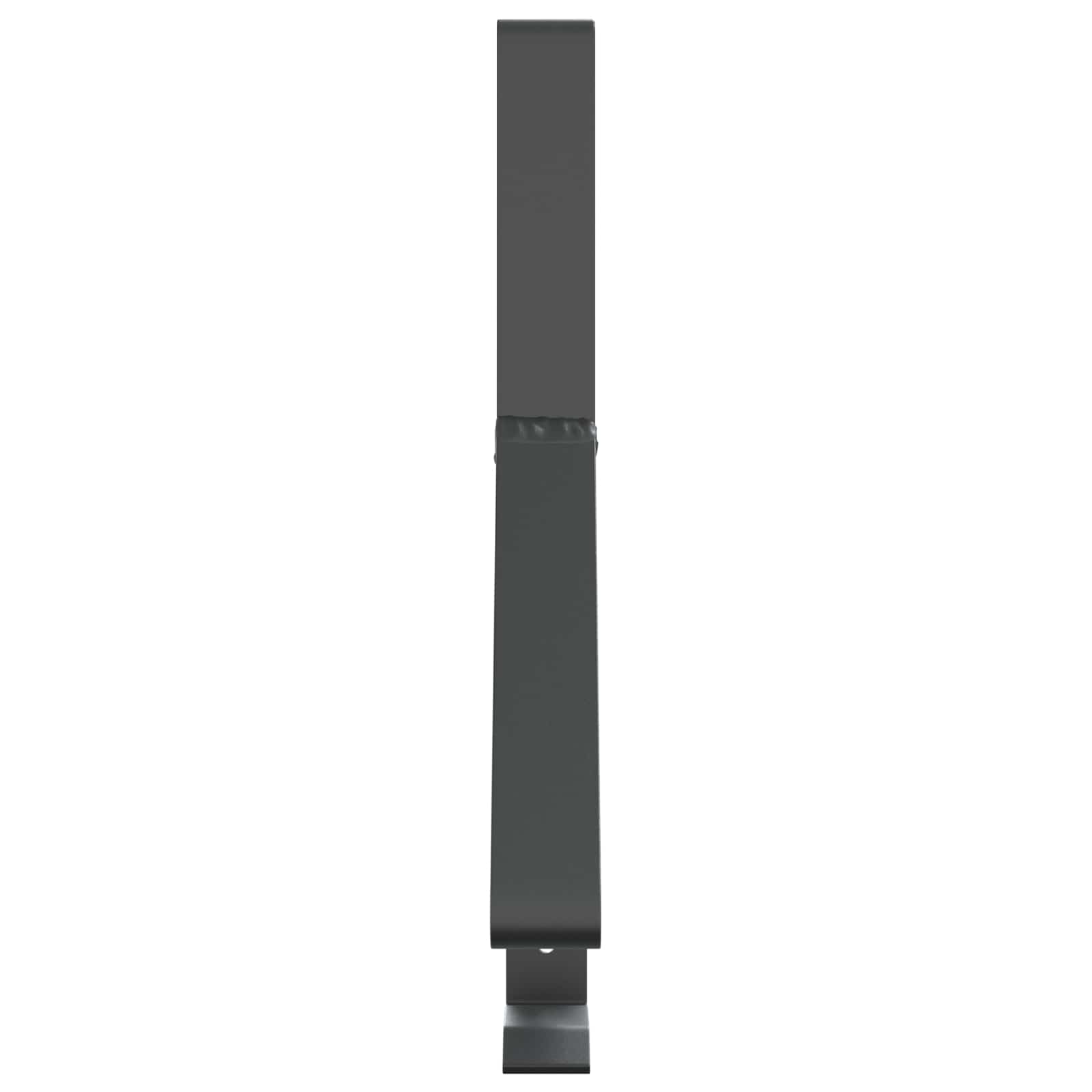 Supporto per guardia della neve 2 pcs Antracite Acciaio | homemem39