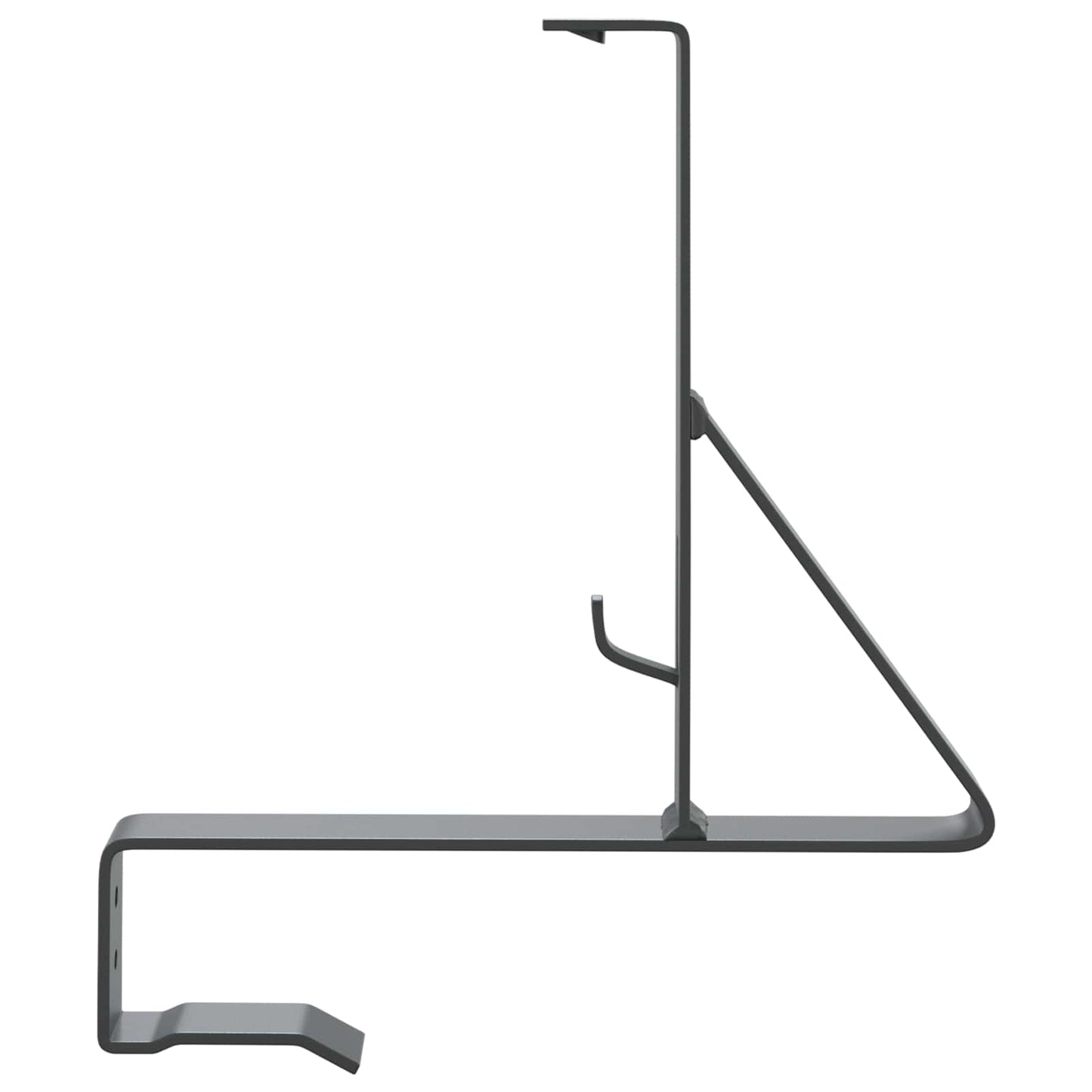 Supporto per guardia della neve 2 pcs Antracite Acciaio | homemem39