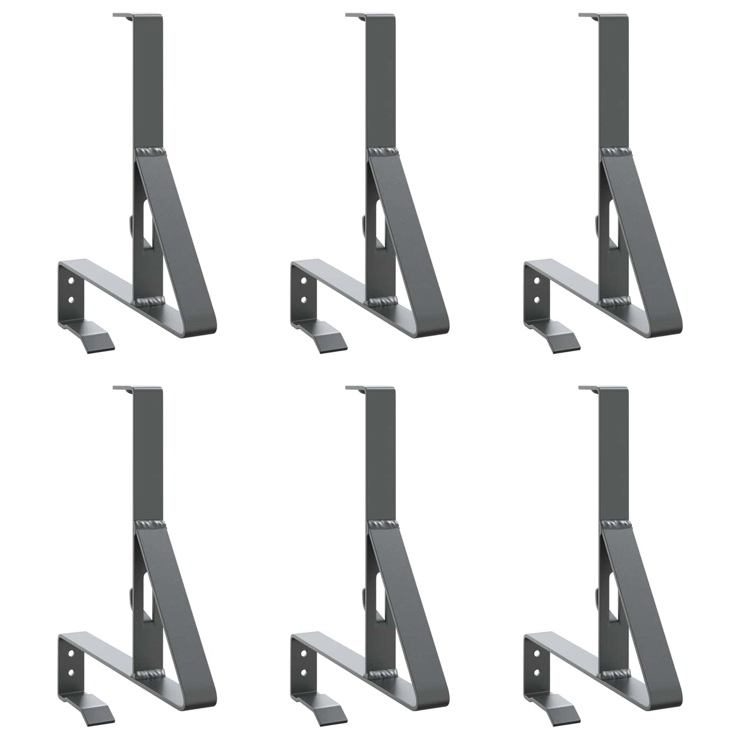 Supporto per guardia della neve 6 pcs Antracite Acciaio | homemem39