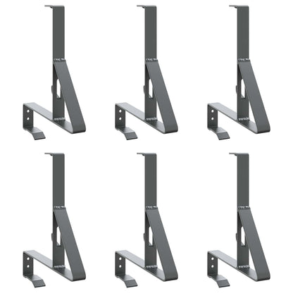 Supporto per guardia della neve 6 pcs Antracite Acciaio