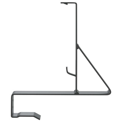Supporto per guardia della neve 6 pcs Antracite Acciaio | homemem39