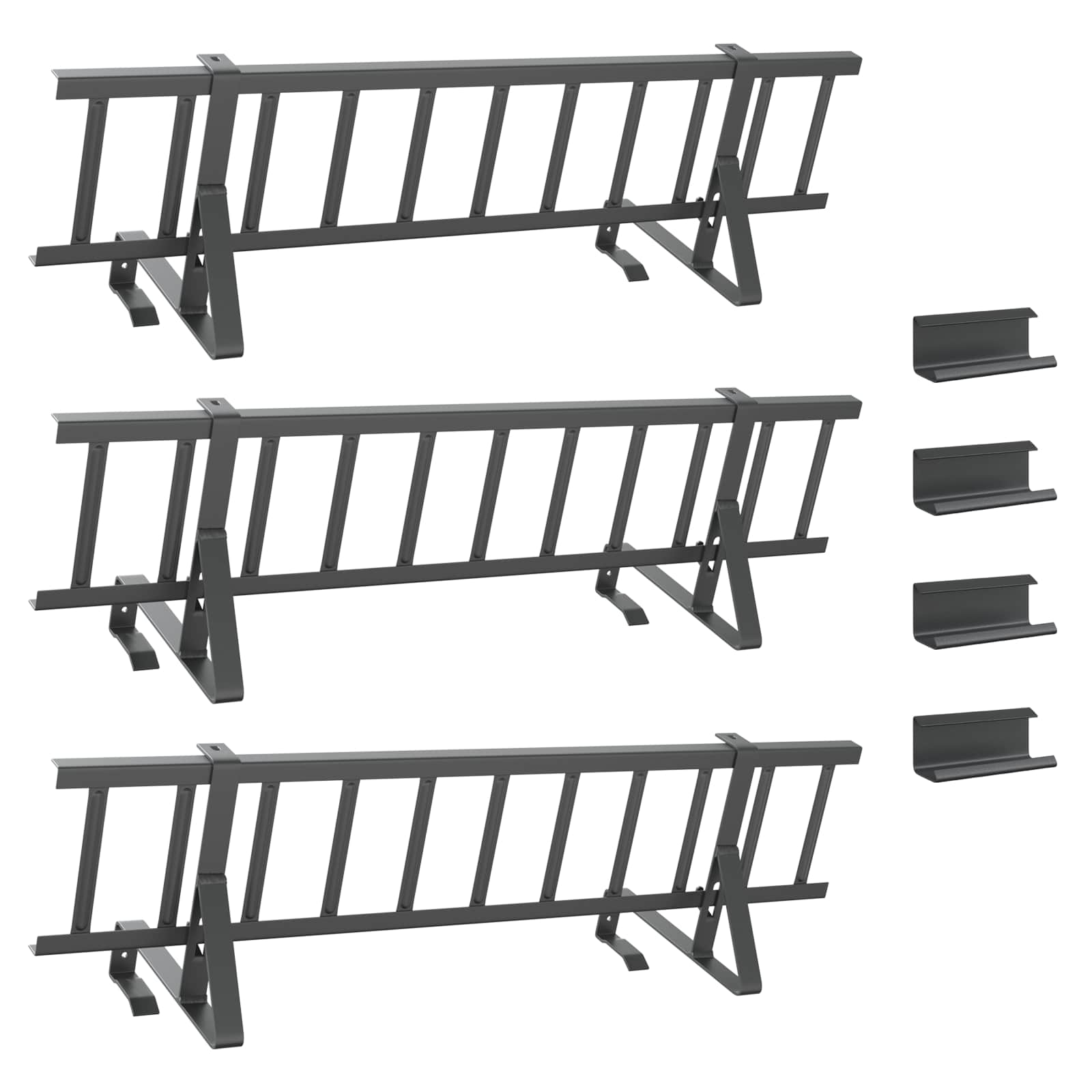 Guardia per neve sul tetto Antracite 300 x 29,5 x 34,5 cm | homemem39