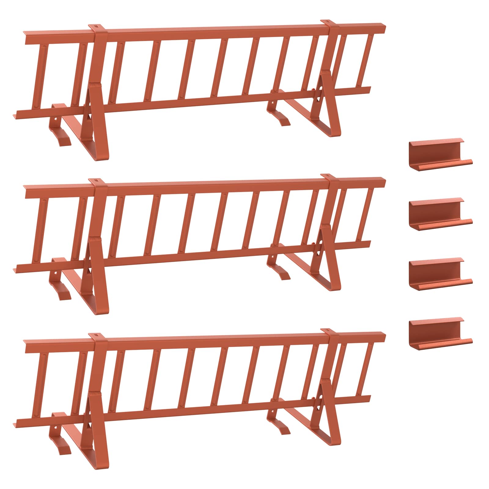 Guardia per neve sul tetto Rosso 300 x 29,5 x 34,5 cm Acciaio | homemem39