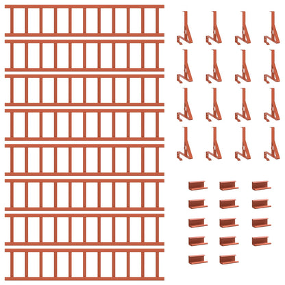 Guardia per neve sul tetto Rosso 800 x 29,5 x 34,5 cm Acciaio | homemem39