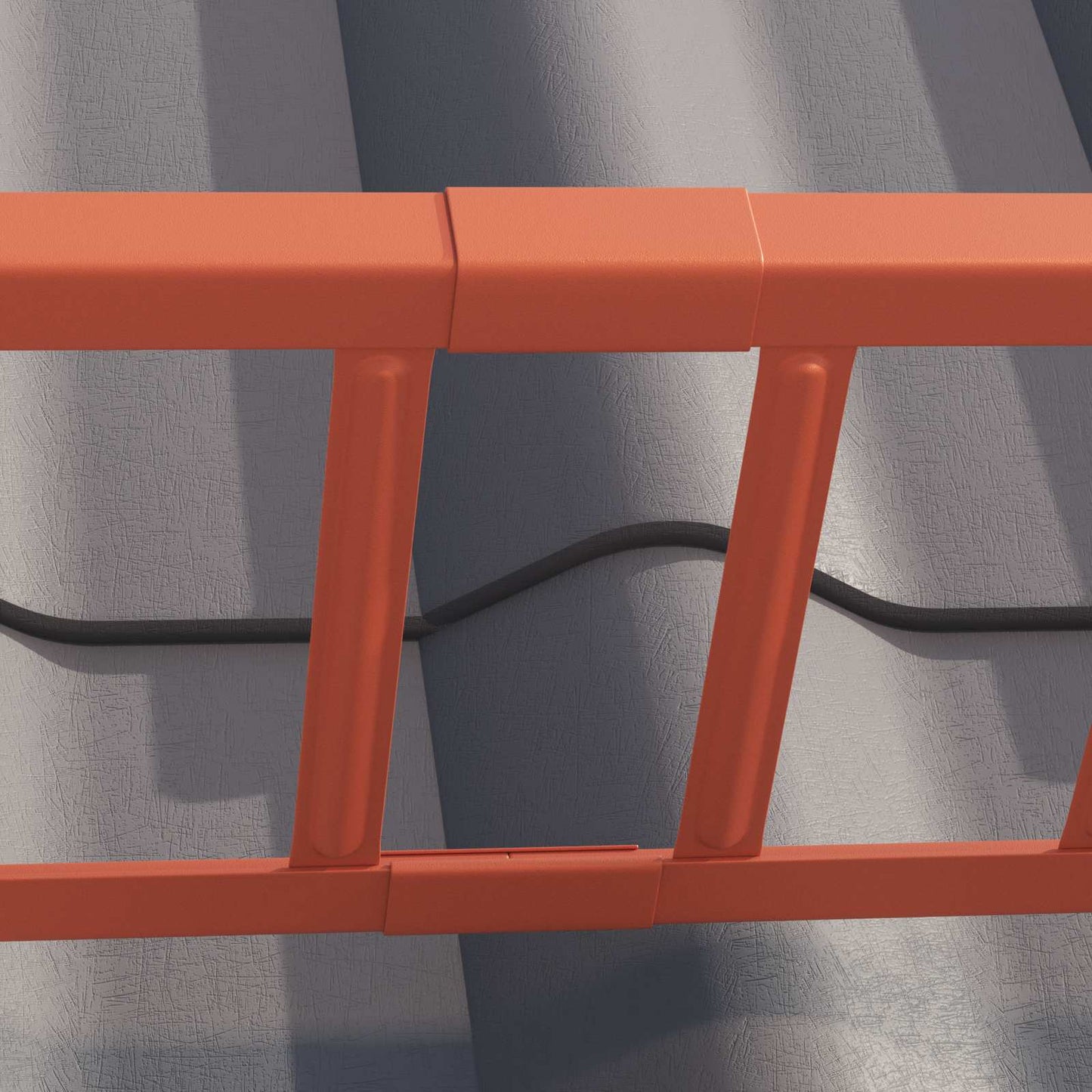 Guardia per neve sul tetto Rosso 100 x 2,5 x 20 cm Acciaio | homemem39