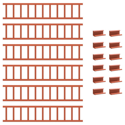Guardia per neve sul tetto Rosso 600 x 2,5 x 20 cm Acciaio | homemem39