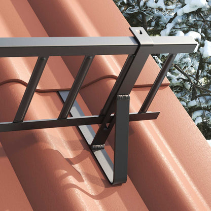 Supporto per guardia della neve Nero 29,5 x 3 x 34,5 cm Acciaio | homemem39