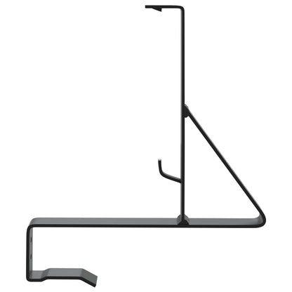 Supporto per guardia della neve 2 pcs Nero 29,5 x 3 x 34,5 cm | homemem39