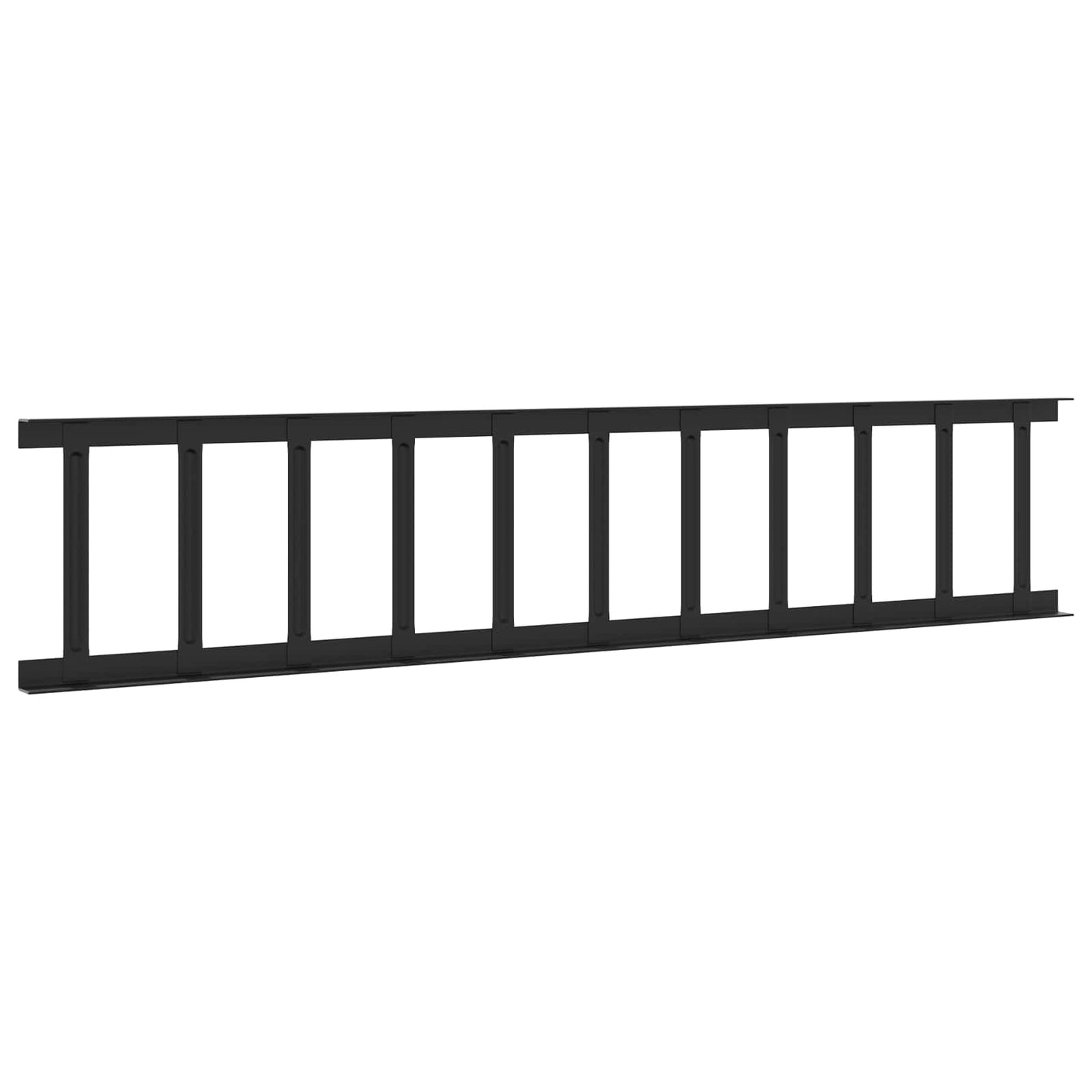 Guardia per neve sul tetto Nero 100 x 2,5 x 20 cm Acciaio | homemem39