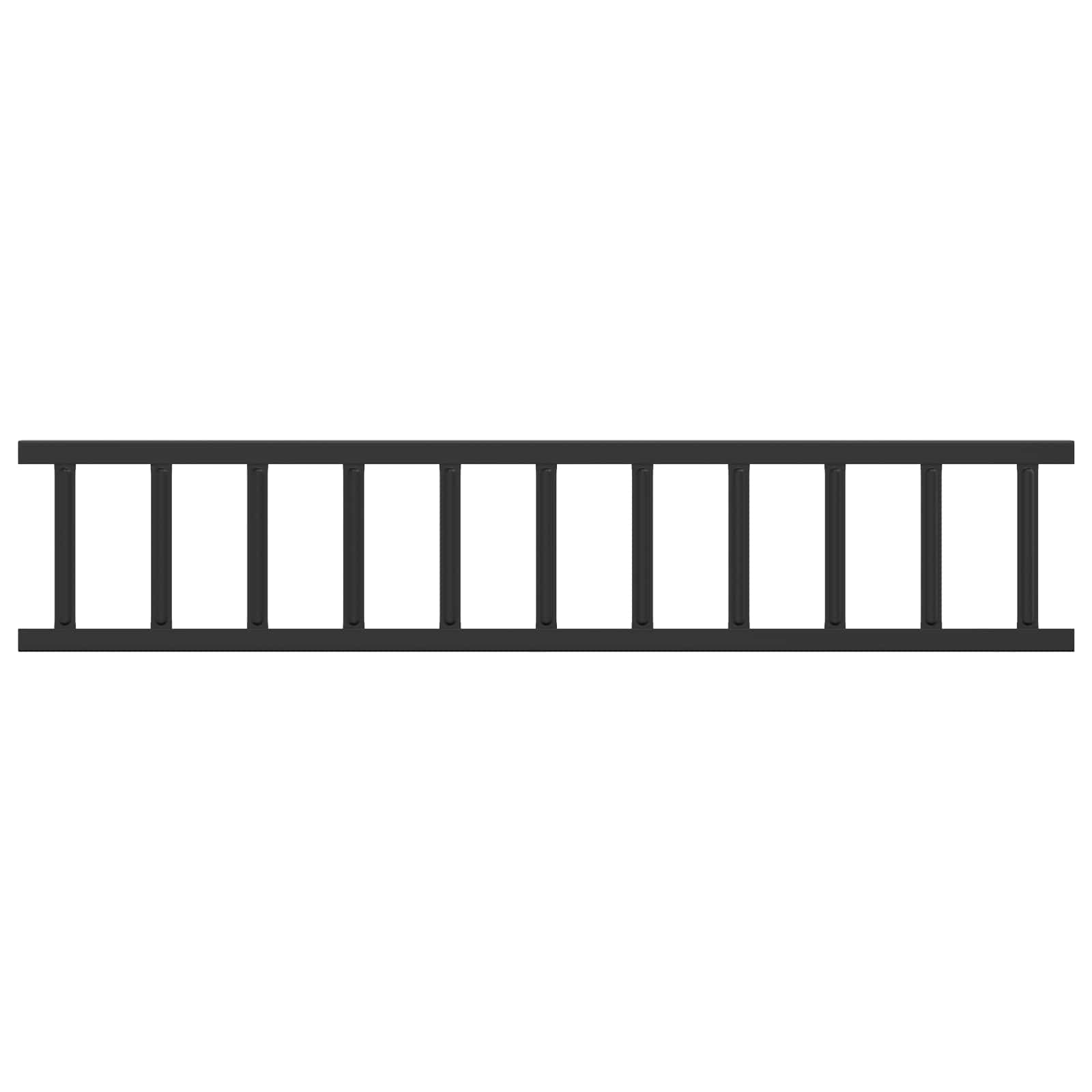 Guardia per neve sul tetto Nero 300 x 2,5 x 20 cm Acciaio | homemem39