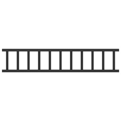 Guardia per neve sul tetto Nero 300 x 2,5 x 20 cm Acciaio | homemem39
