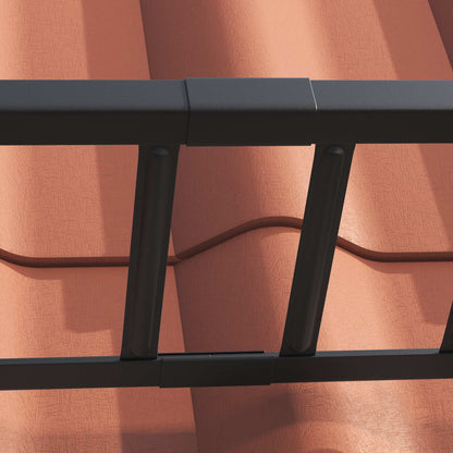 Guardia per neve sul tetto Nero 600 x 2,5 x 20 cm Acciaio | homemem39