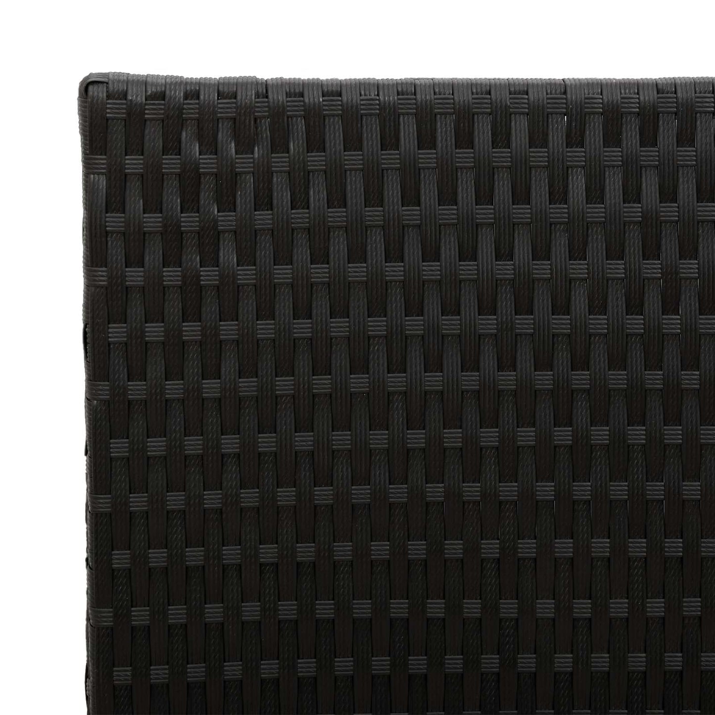 Vasetto alto Nero 55 x 22 x 70 cm polyrattan | homemem39