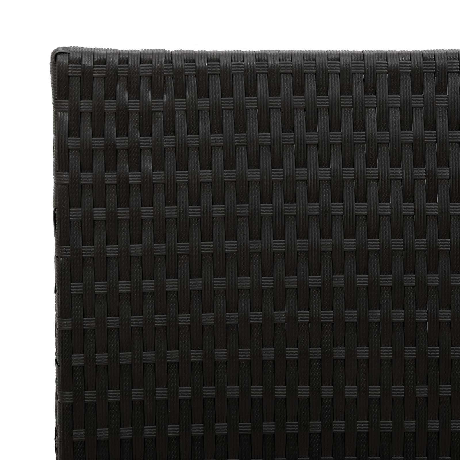 Vasetto alto Nero 55 x 22 x 70 cm polyrattan | homemem39