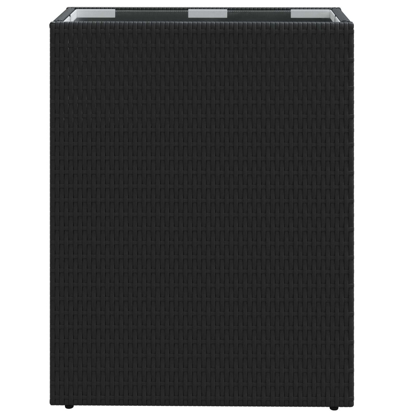 Vasetto alto Nero 55 x 22 x 70 cm polyrattan | homemem39