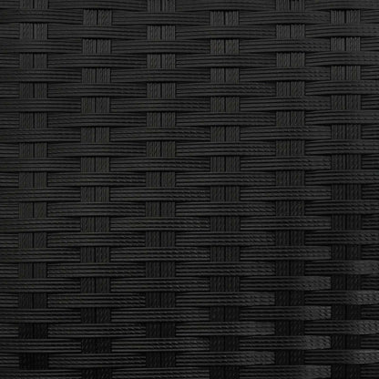 Vasetto alto Nero 55 x 22 x 70 cm polyrattan