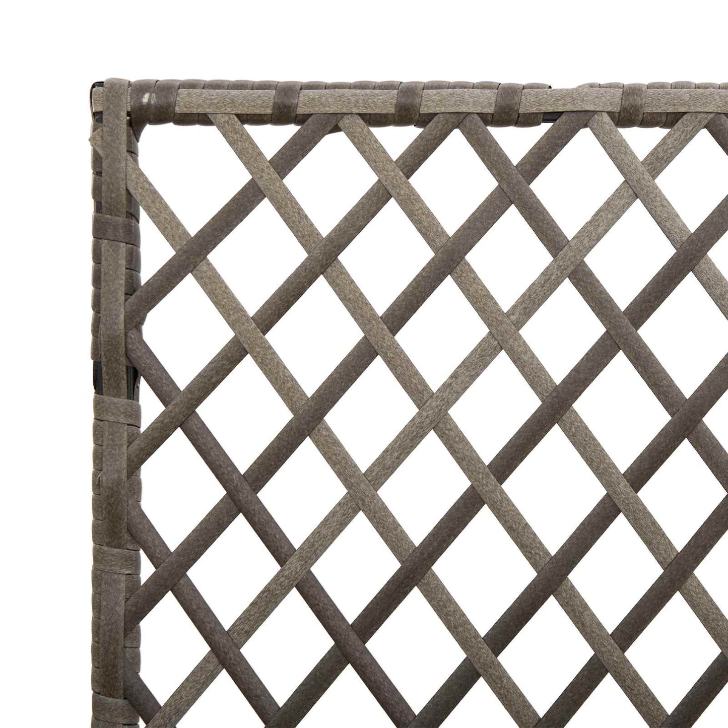 Vaso da Giardino con Trellis Grigio 70 x 30 x 135 cm polyrattan