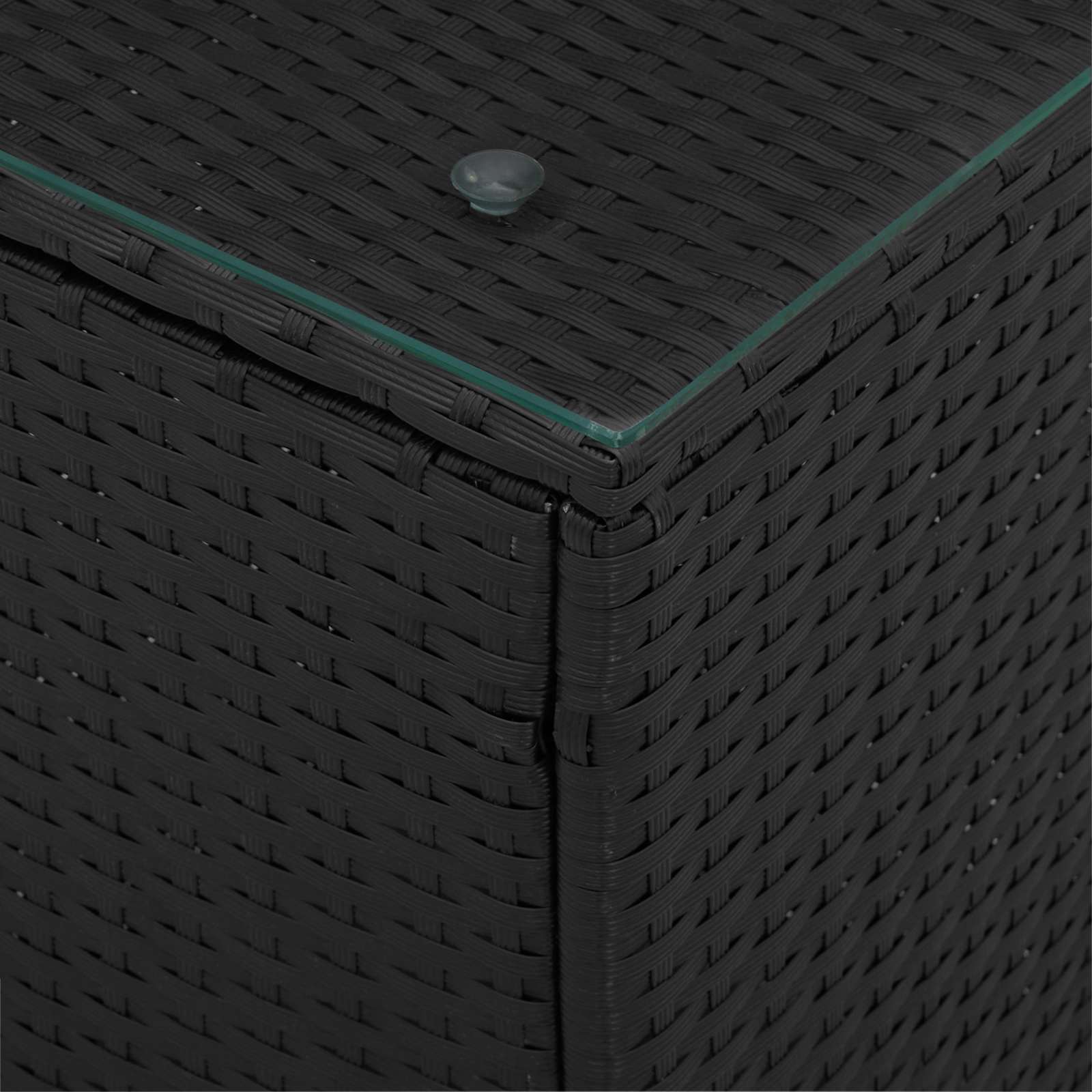 Tavolo laterale Nero polyrattan | homemem39