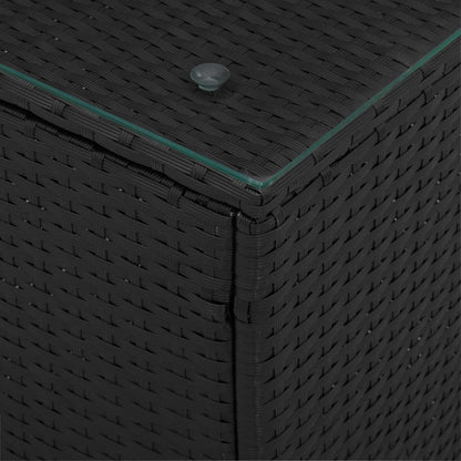 Tavolo laterale Nero polyrattan | homemem39