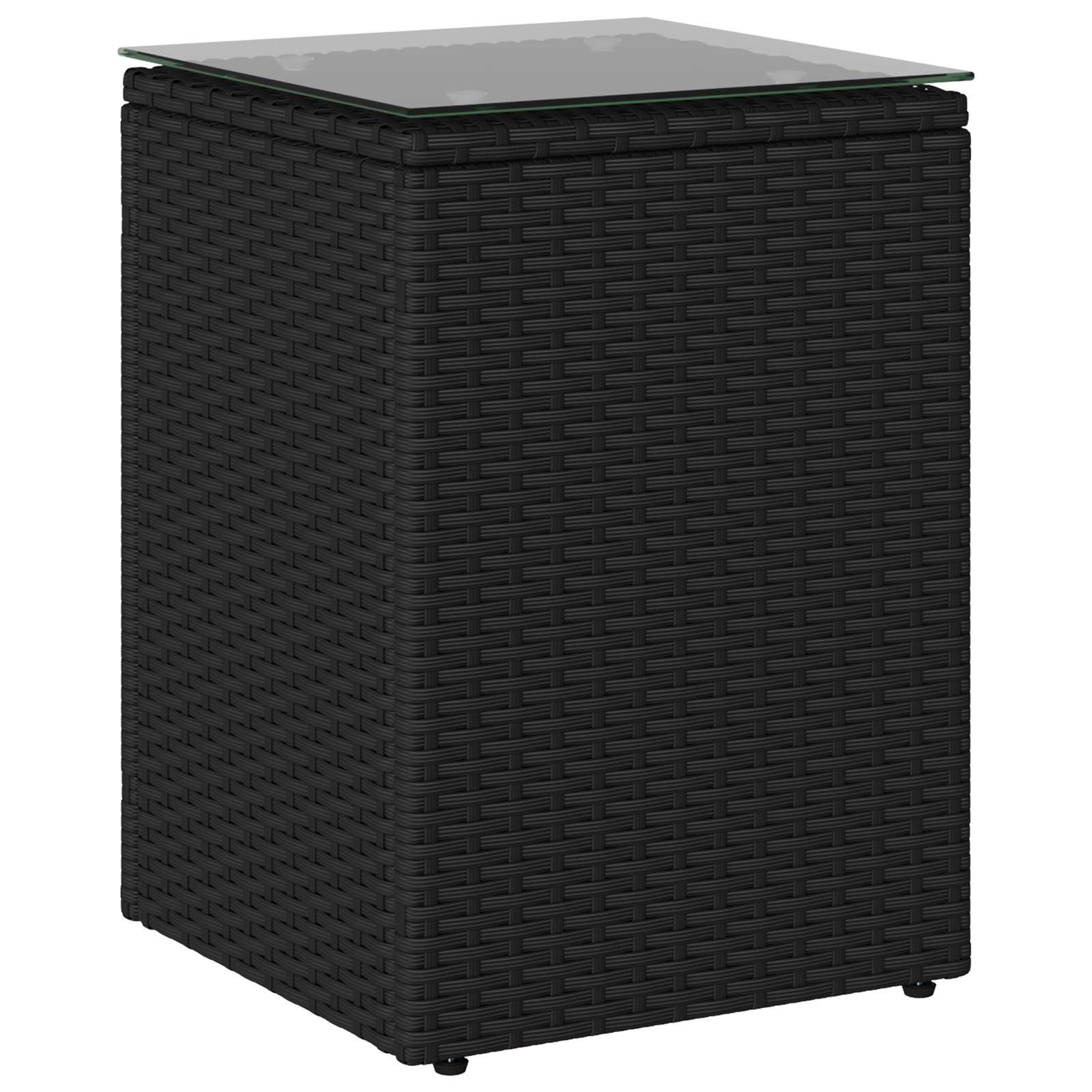 Tavolo laterale Nero polyrattan | homemem39