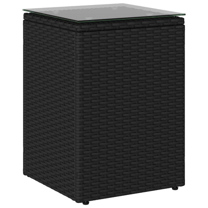 Tavolo laterale Nero polyrattan | homemem39
