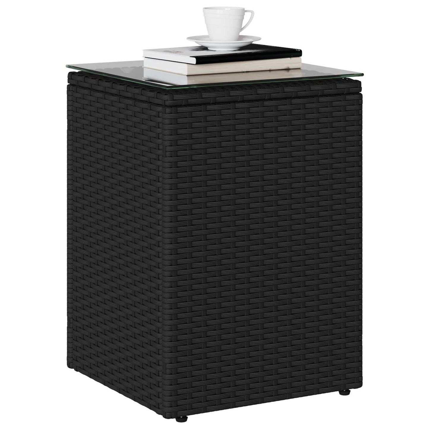 Tavolo laterale Nero polyrattan | homemem39