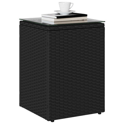 Tavolo laterale Nero polyrattan | homemem39