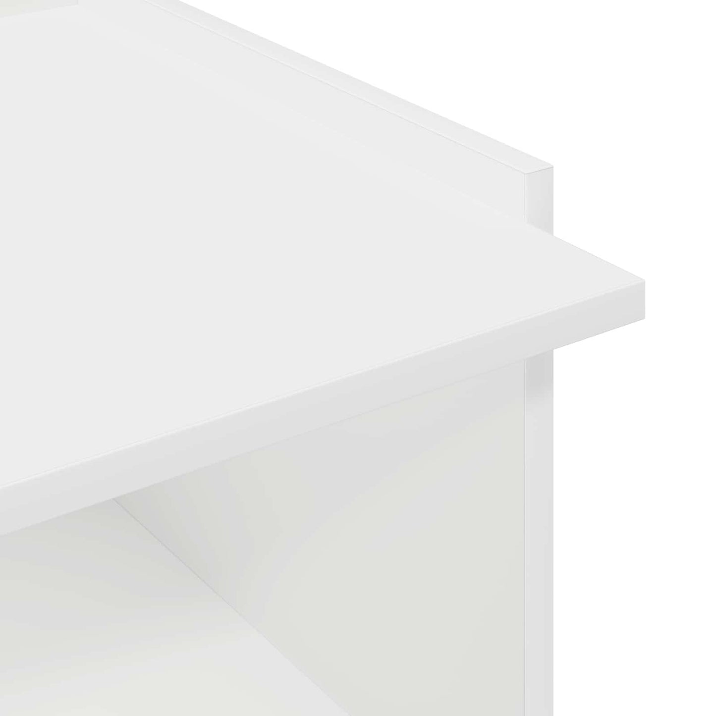 Tavolino da salotto Bianco 90 x 50 x 33 cm Legno ingegnerizzato