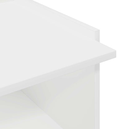 Tavolino da salotto Bianco 90 x 50 x 33 cm Legno ingegnerizzato