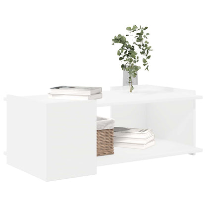 Tavolino da salotto Bianco 90 x 50 x 33 cm Legno ingegnerizzato