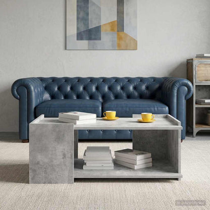 Tavolino da salotto Grigio Cemento 90 x 50 x 33 cm