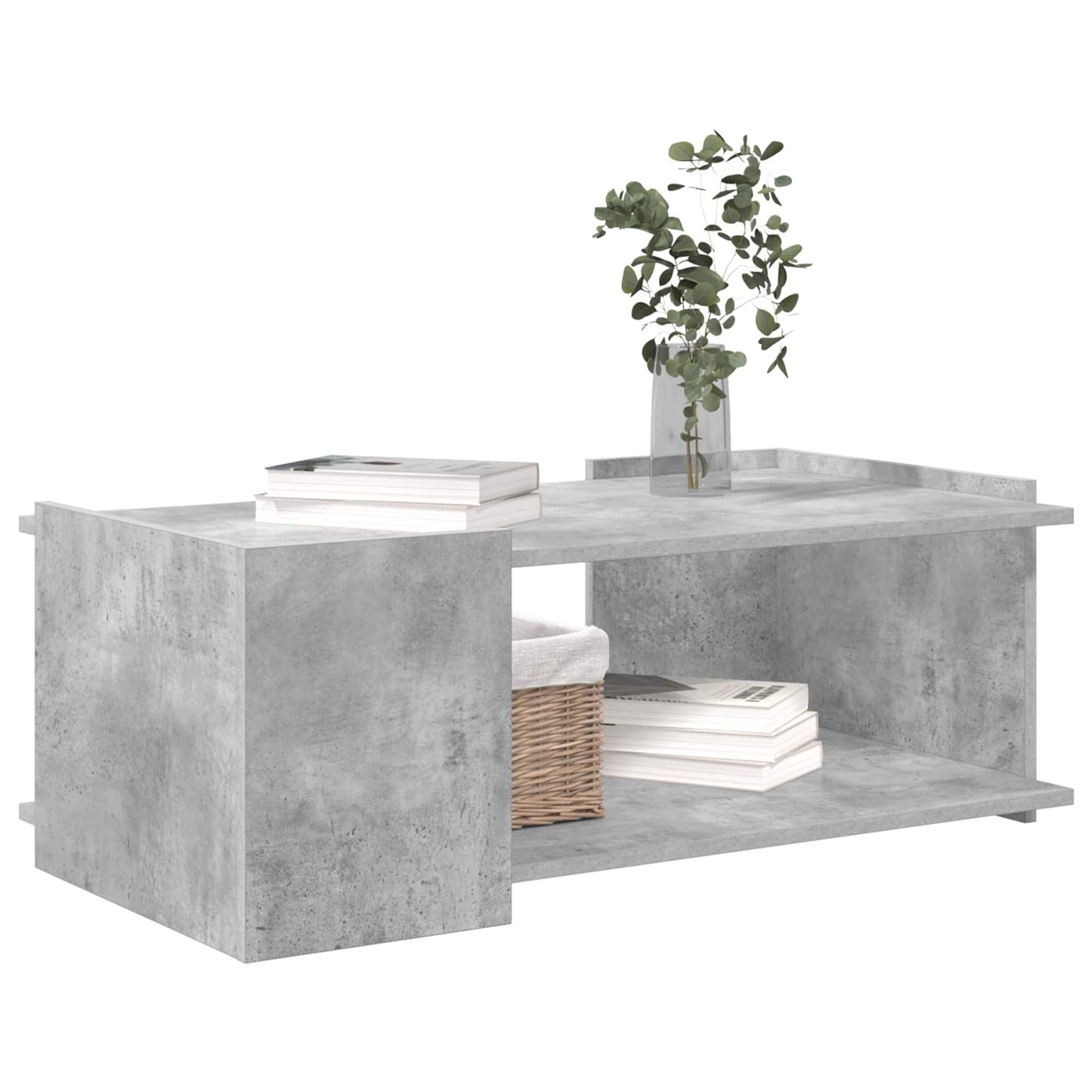 Tavolino da salotto Grigio Cemento 90 x 50 x 33 cm