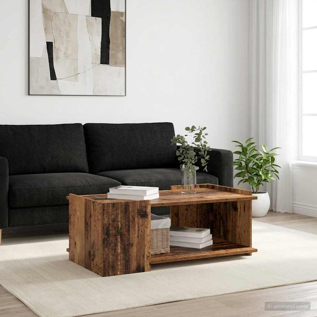 Tavolino da salotto Legno antico 90 x 50 x 33 cm | homemem39