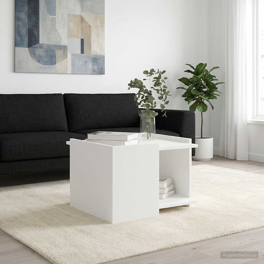 Tavolino da salotto Bianco 50,5 x 50 x 33 cm