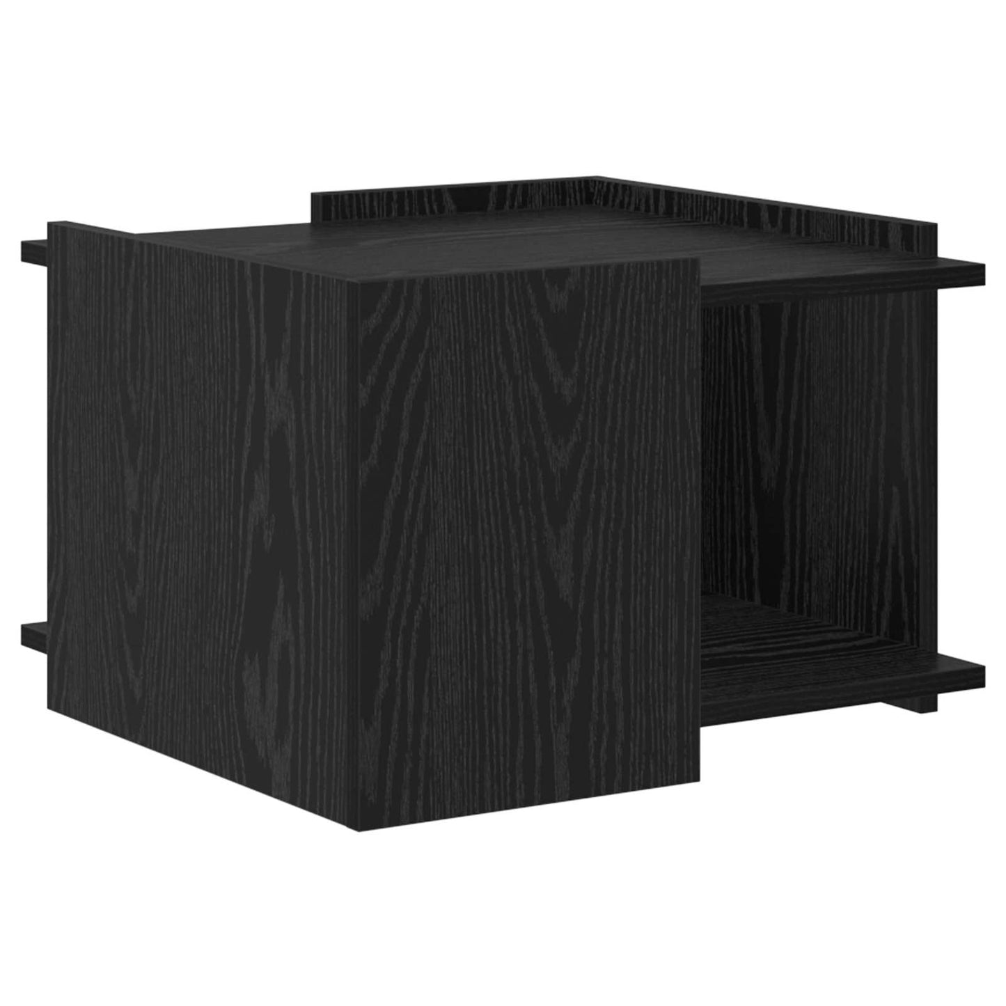 Tavolino da salotto Rovere Nero 50,5 x 50 x 33 cm | homemem39