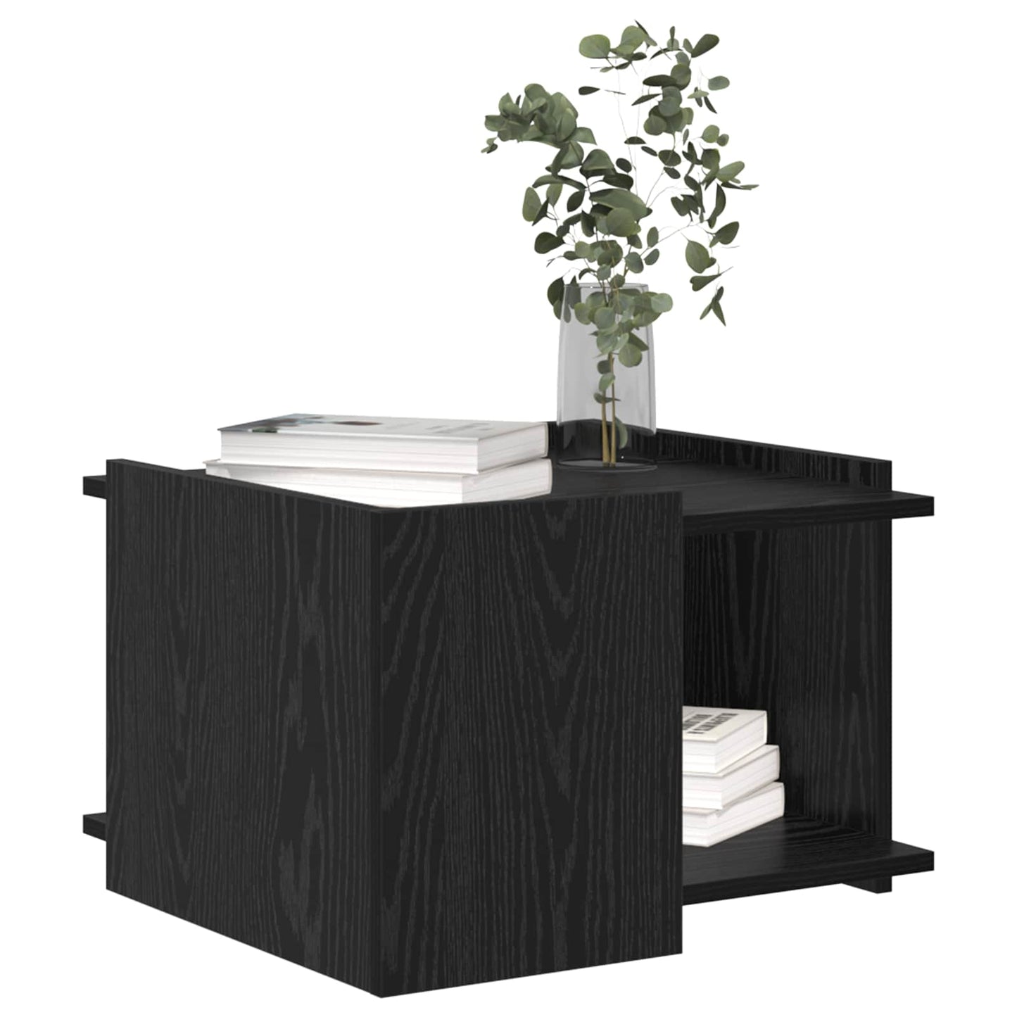 Tavolino da salotto Rovere Nero 50,5 x 50 x 33 cm | homemem39