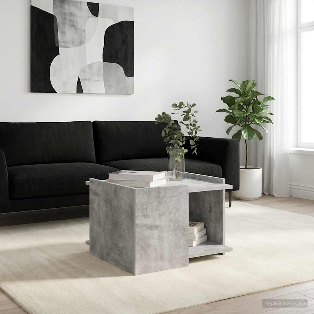 Tavolino da salotto Grigio Cemento 50,5 x 50 x 33 cm