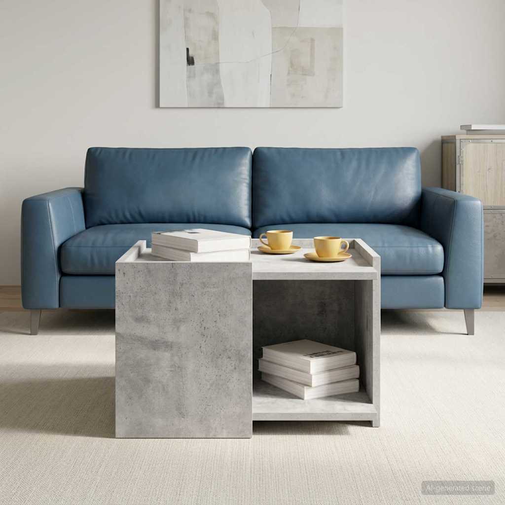 Tavolino da salotto Grigio Cemento 50,5 x 50 x 33 cm