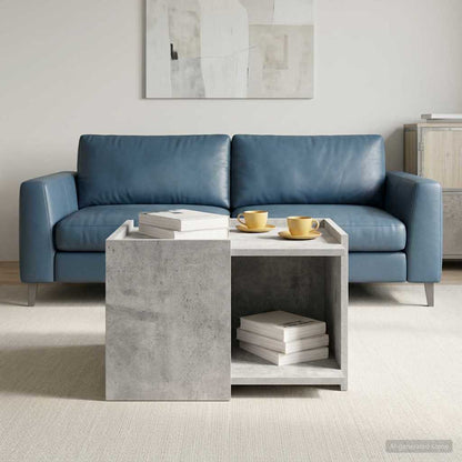 Tavolino da salotto Grigio Cemento 50,5 x 50 x 33 cm