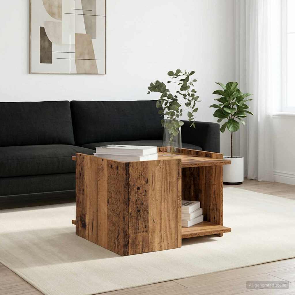 Tavolino da salotto Legno antico 50,5 x 50 x 33 cm | homemem39