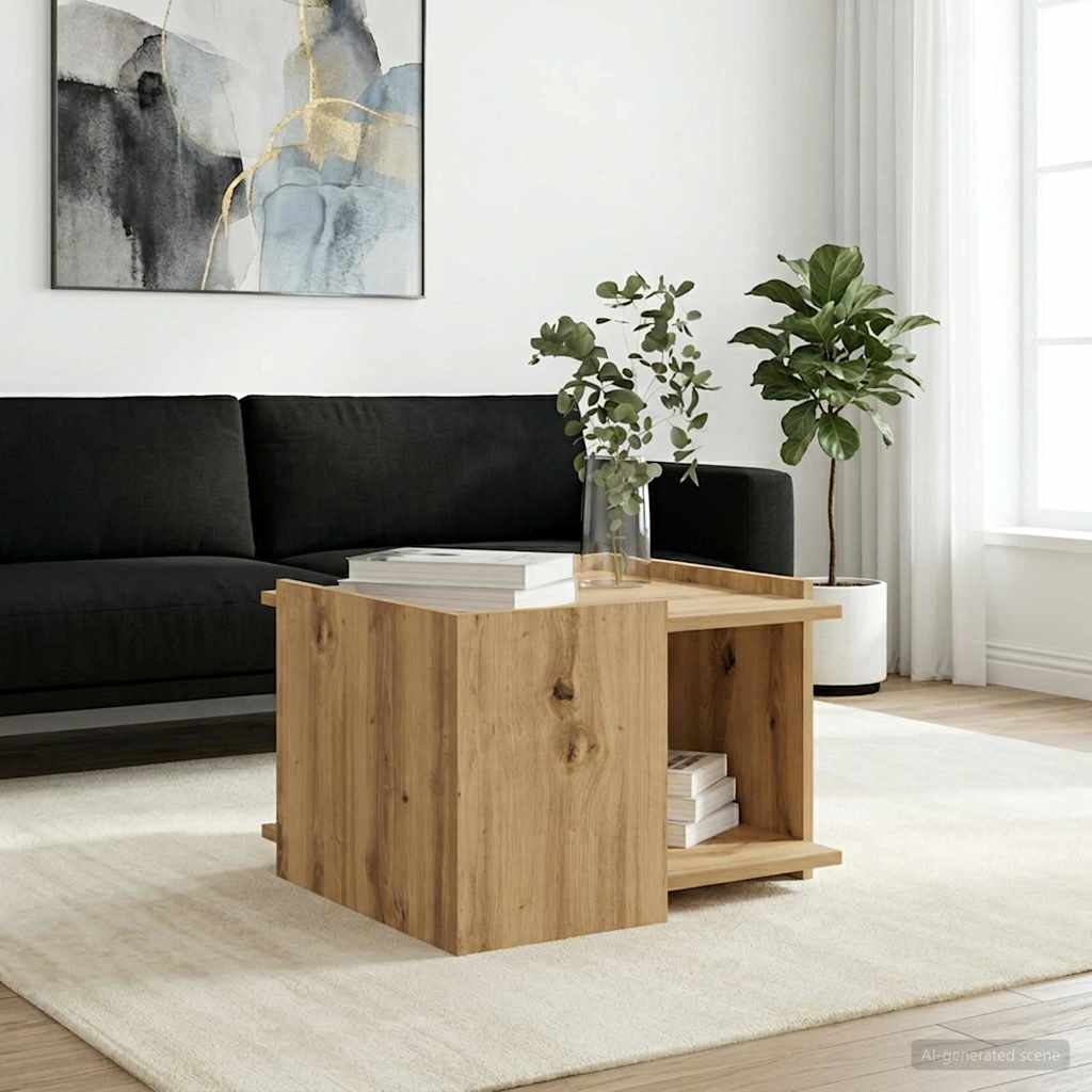 Tavolino da salotto Rovere Artigianale 50,5 x 50 x 33 cm | homemem39