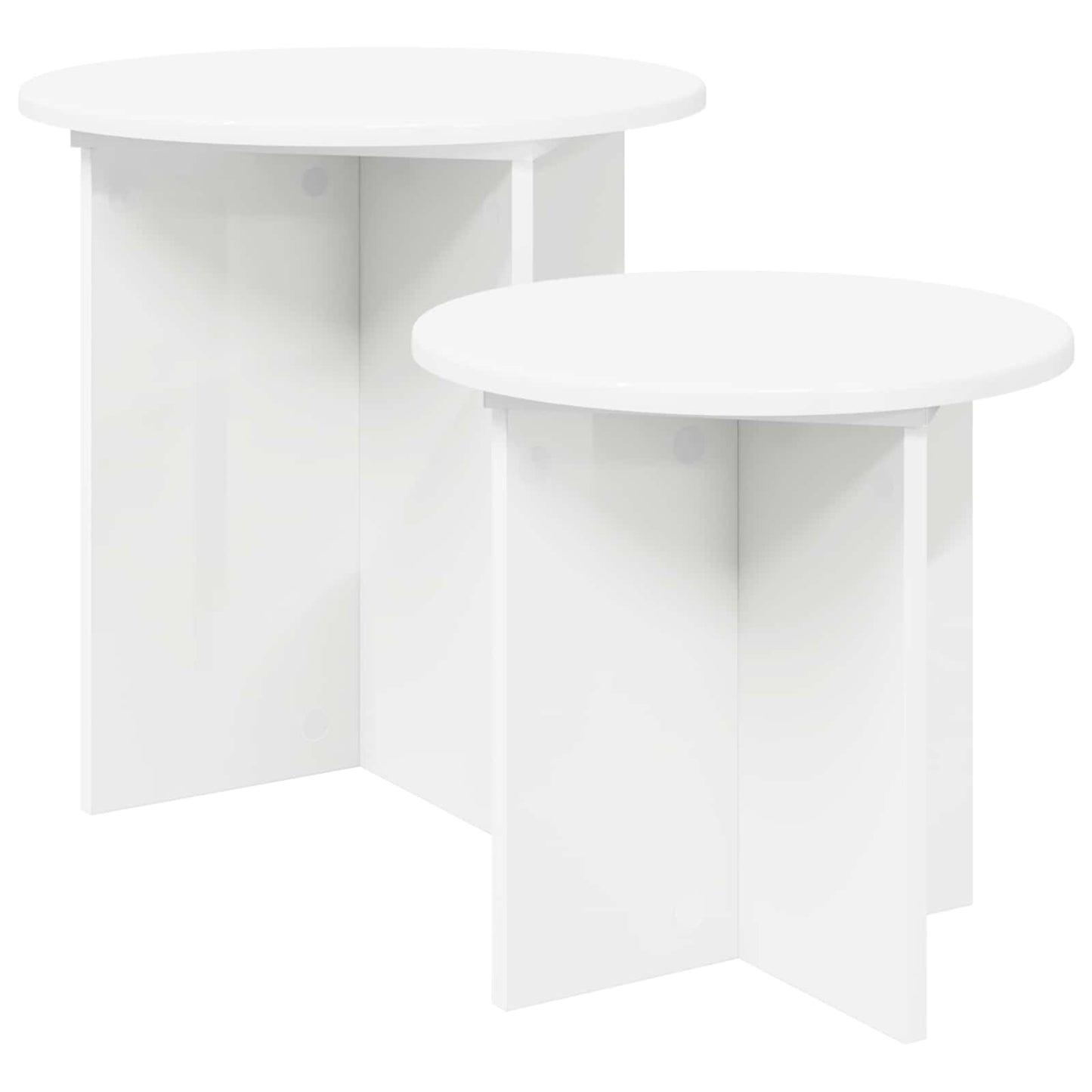 Set tavolini con archiviazione 2 pcs Legno ingegnerizzato | homemem39