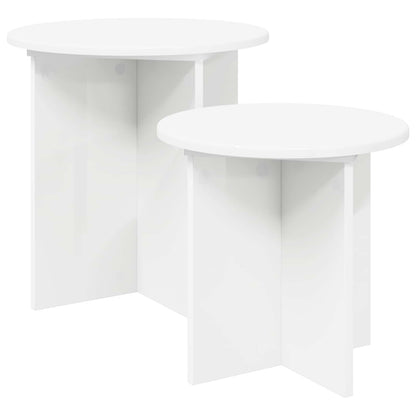 Set tavolini 2 pz Ø 45 x 45 cm Legno ingegnerizzato