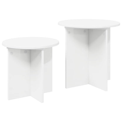 Set tavolini 2 pz Ø 45 x 45 cm Legno ingegnerizzato