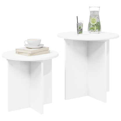 Set tavolini 2 pz Ø 45 x 45 cm Legno ingegnerizzato